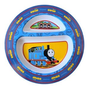 Vintage 2005 Thomas the Tank Engine Divided Toddler Plate Y2K Kids Plastic Dish